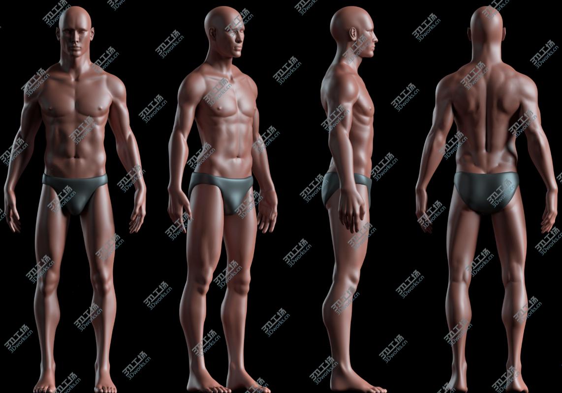 images/goods_img/2021040234/3D Realistic Human Body Basemesh - UVMapped - Rigged/2.jpg